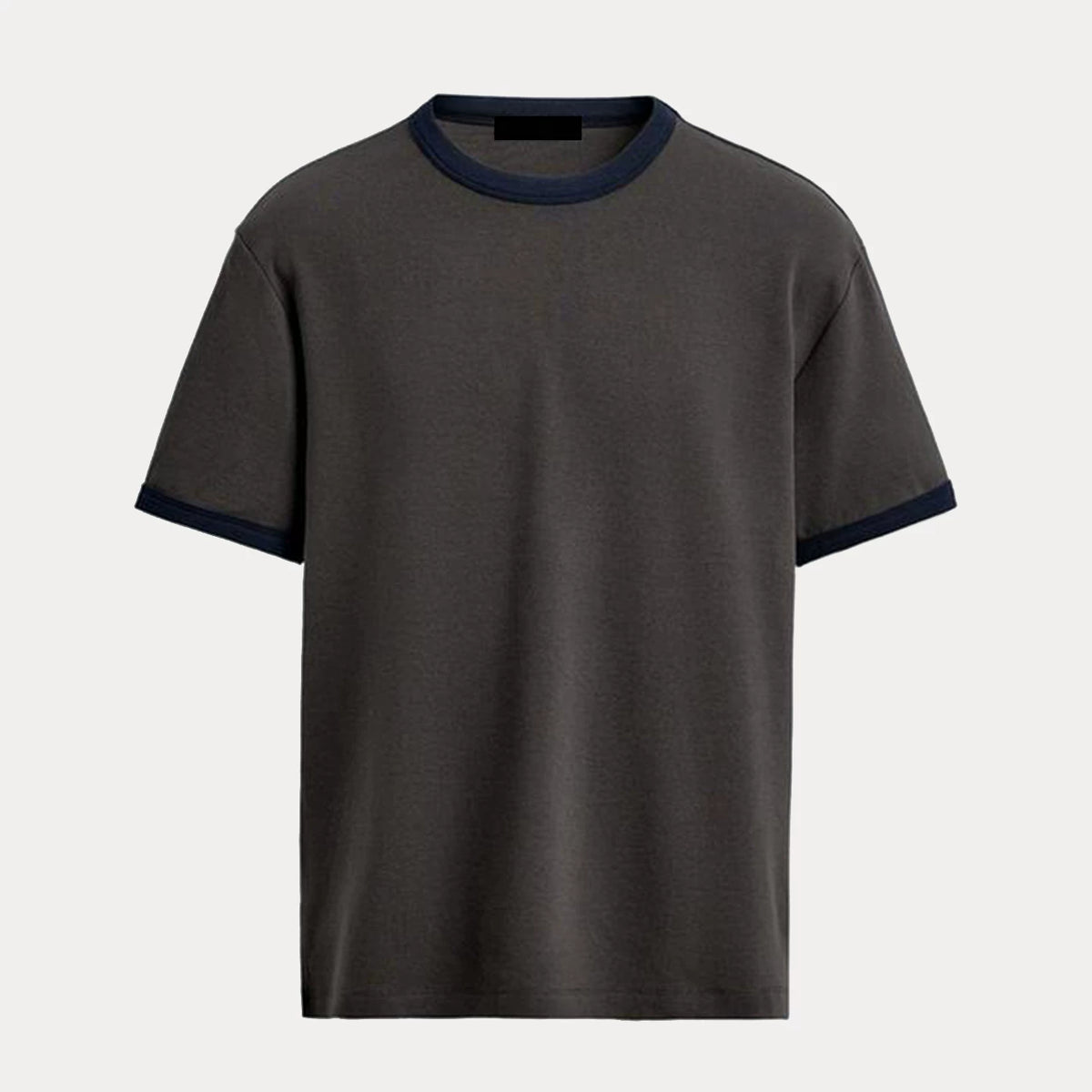 Textured Contrast Slim Tee