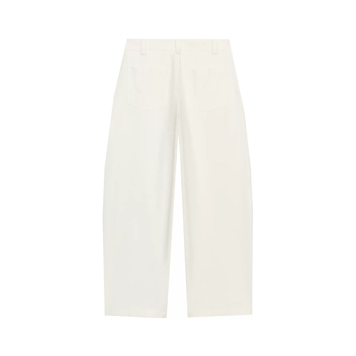 Mid-Rise Bucket Trousers with Pockets