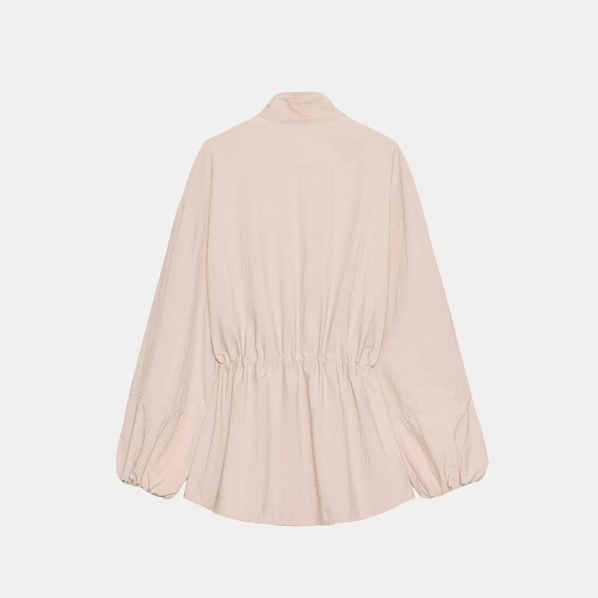 Cinched Stand-Collar Jacket