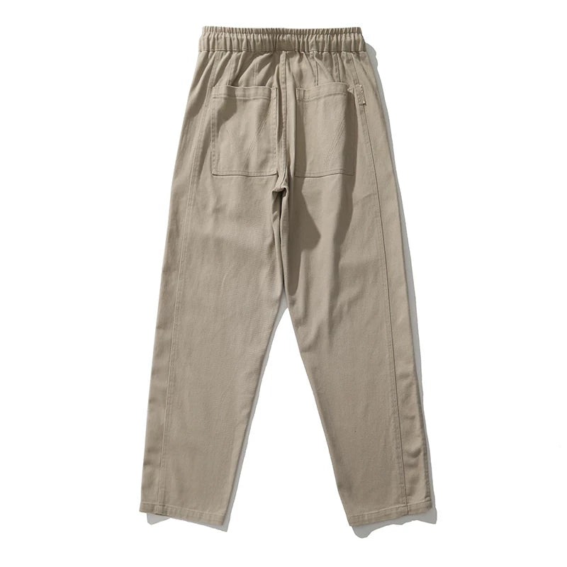 Elastic Tapered Cargo Trousers