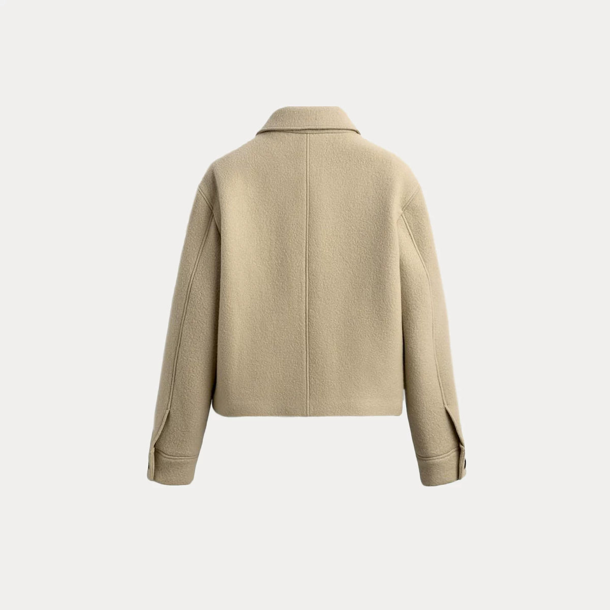 Cropped Collared Jacket