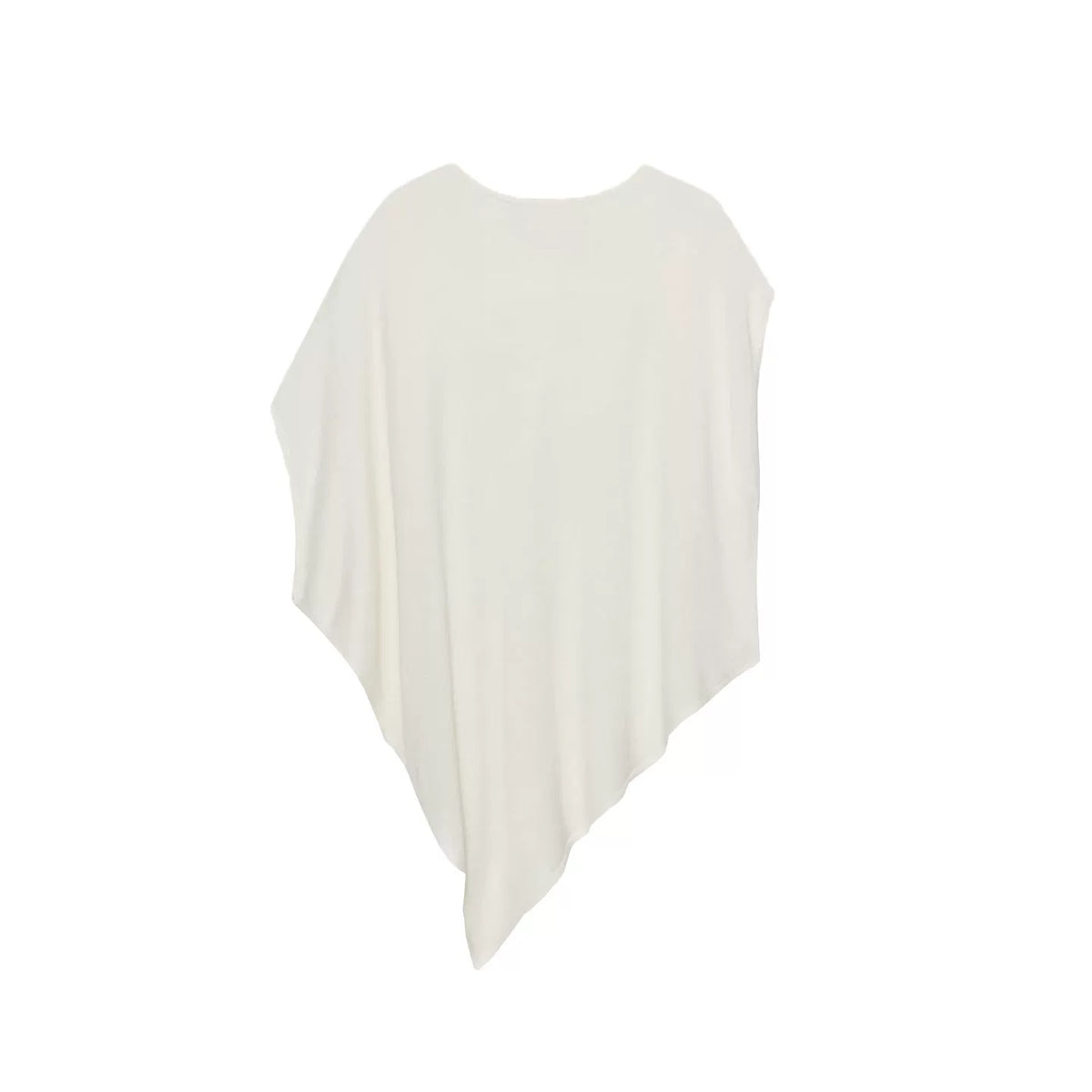 Asymmetric Wide-Sleeve Knit Top