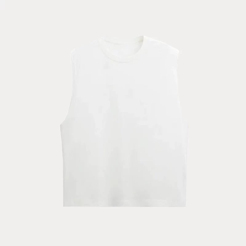 Relaxed Crew Neck Tank