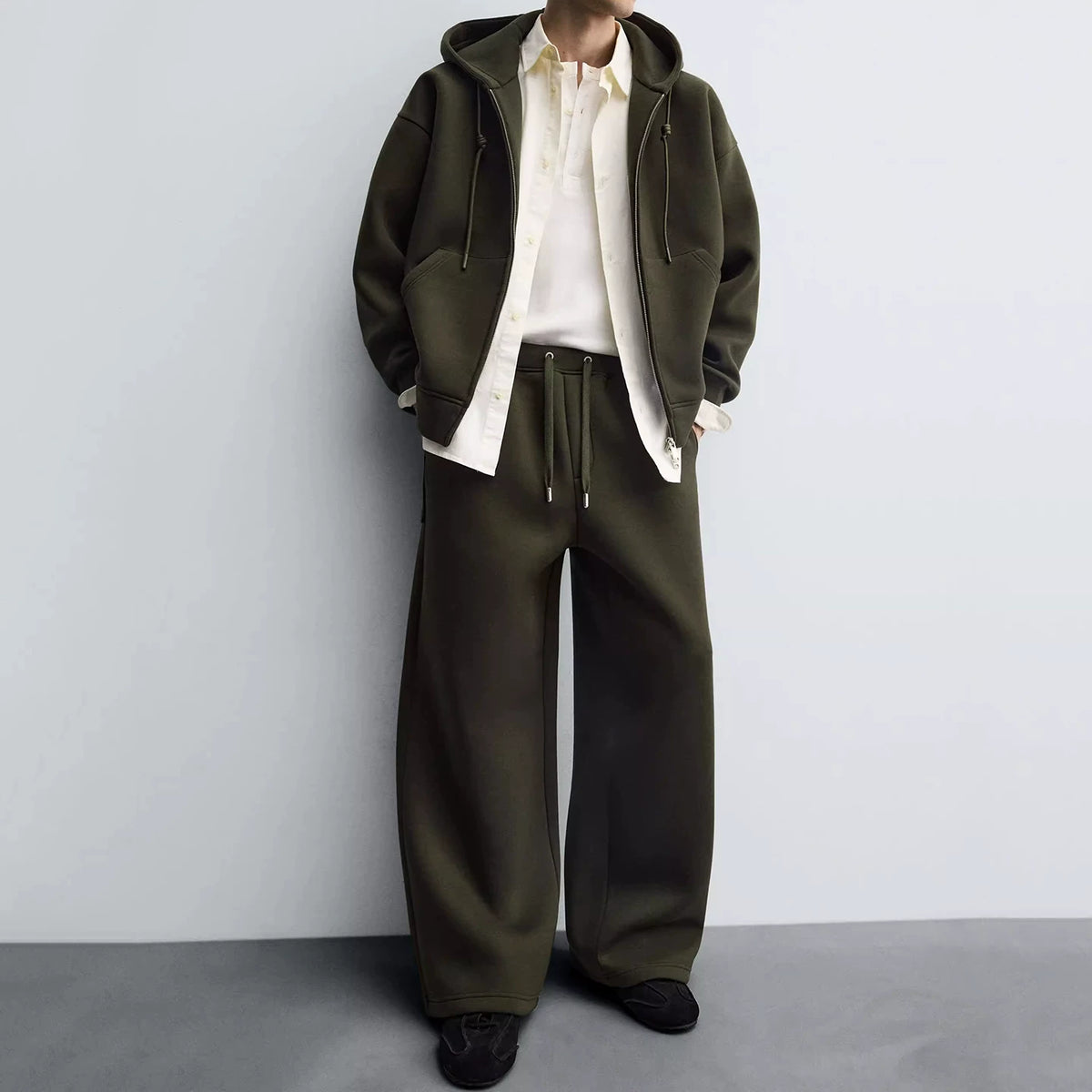 Heavyweight Air-Layer Hoodie Set