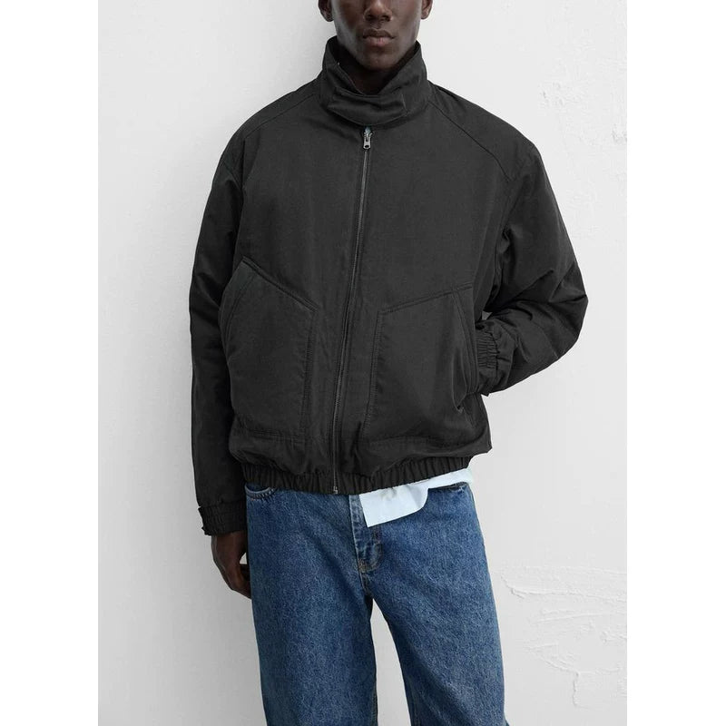 Technical Fabric Zip Jacket