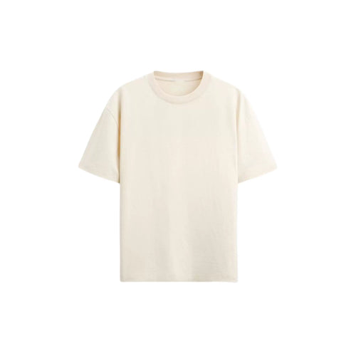 Boxy Heavyweight Crew Tee in Off-White