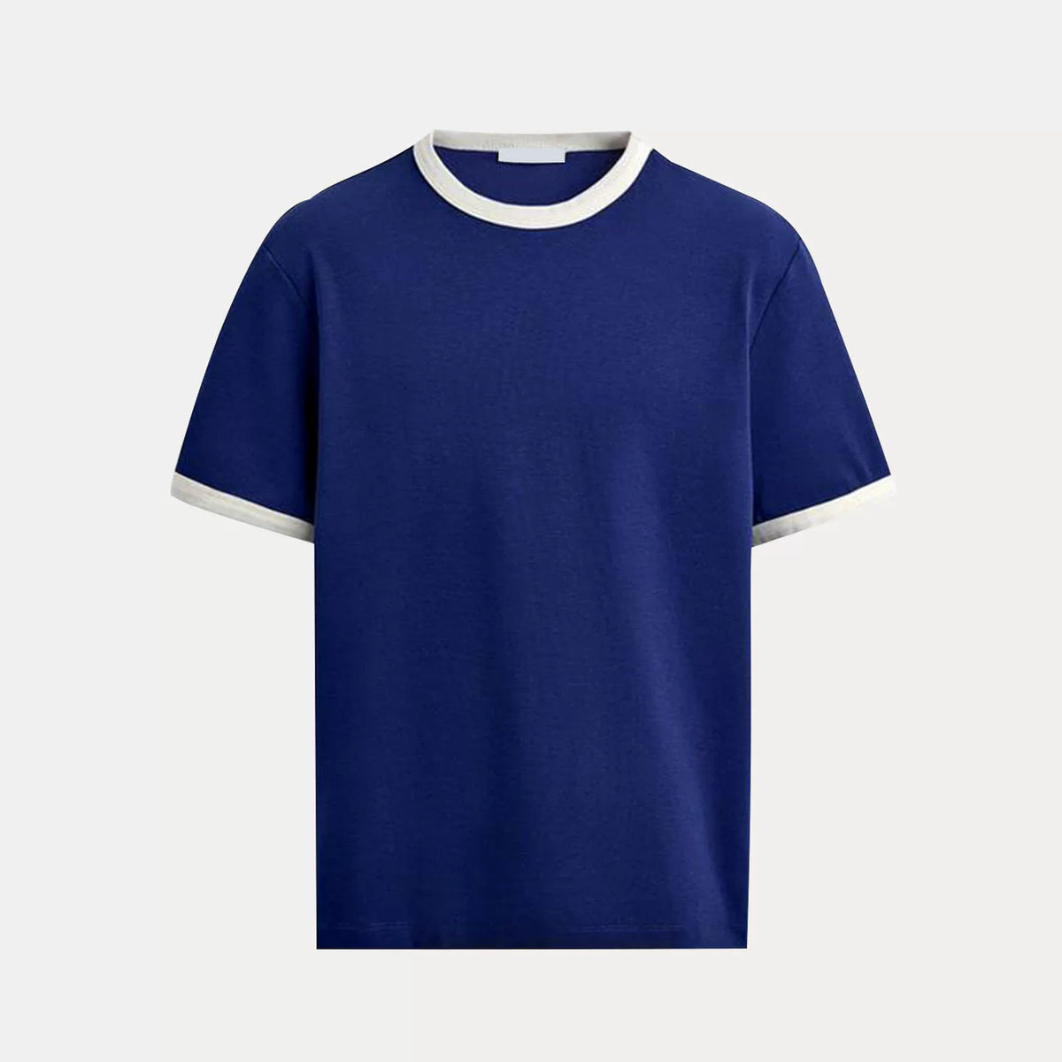 Textured Contrast Slim Tee