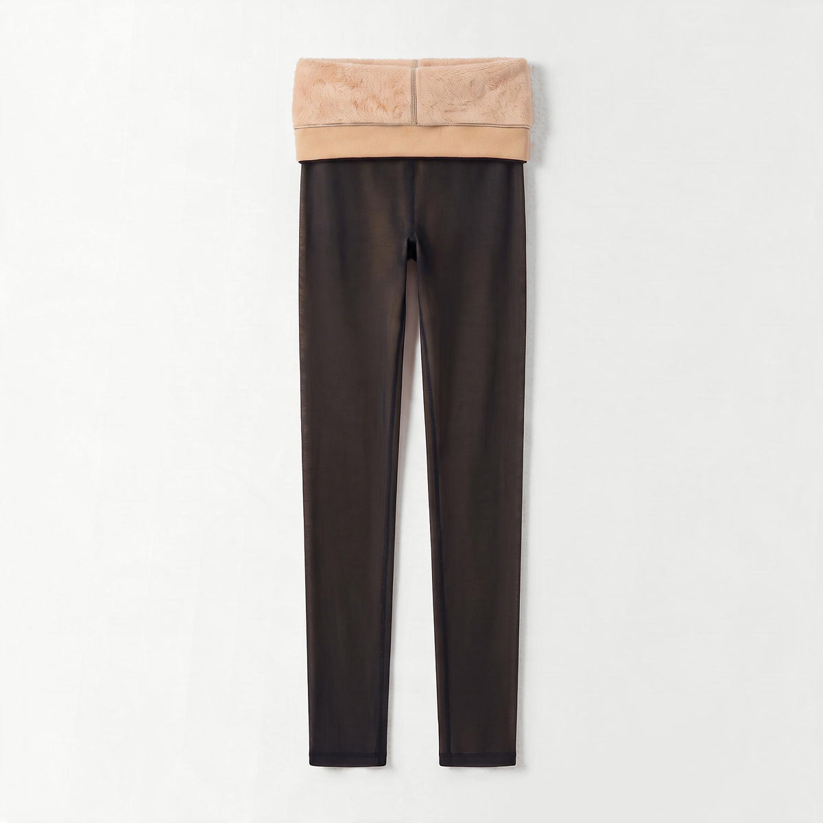 Fleece-Lined Sheer Leggings — soft fleece lining
