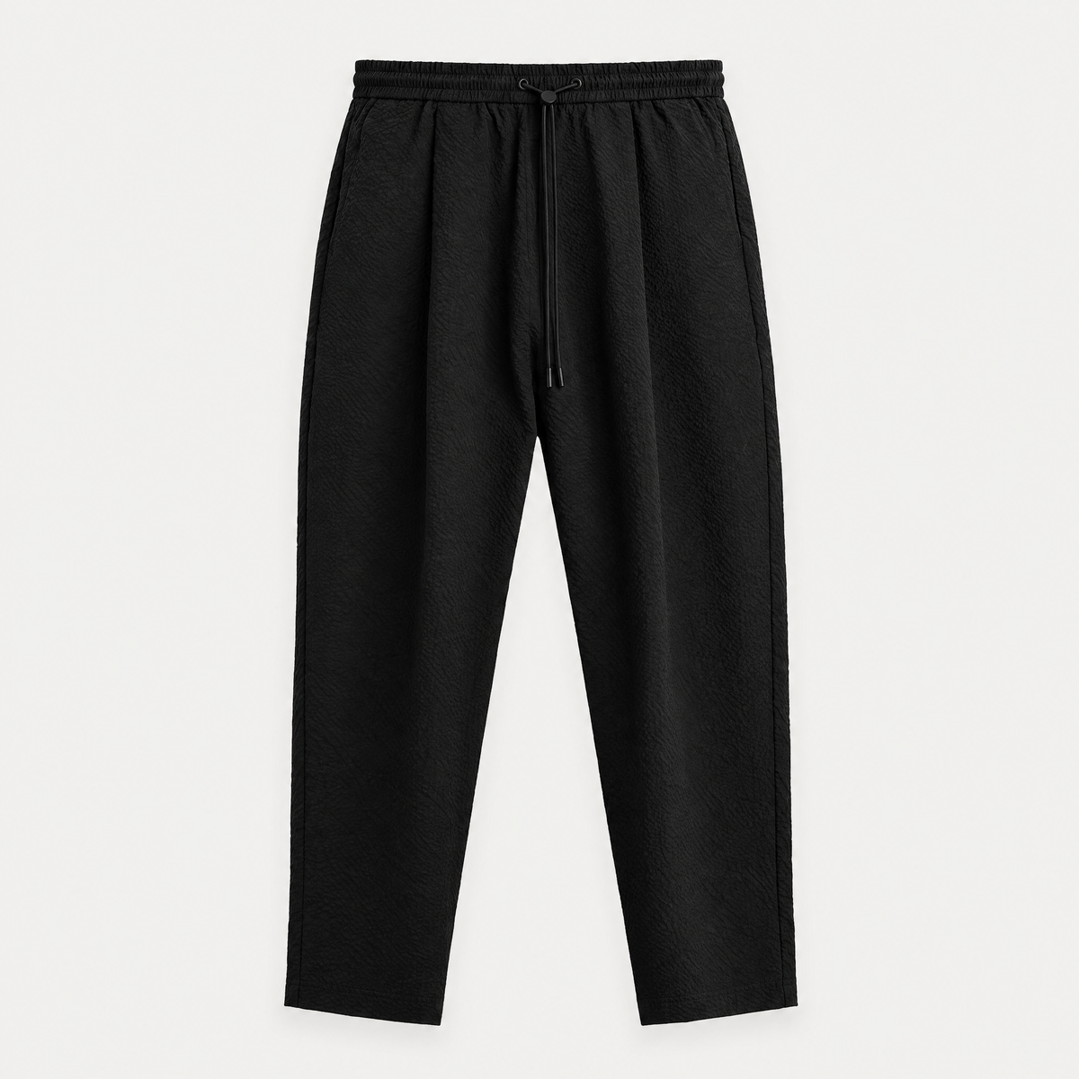 Seersucker Relaxed Trousers
