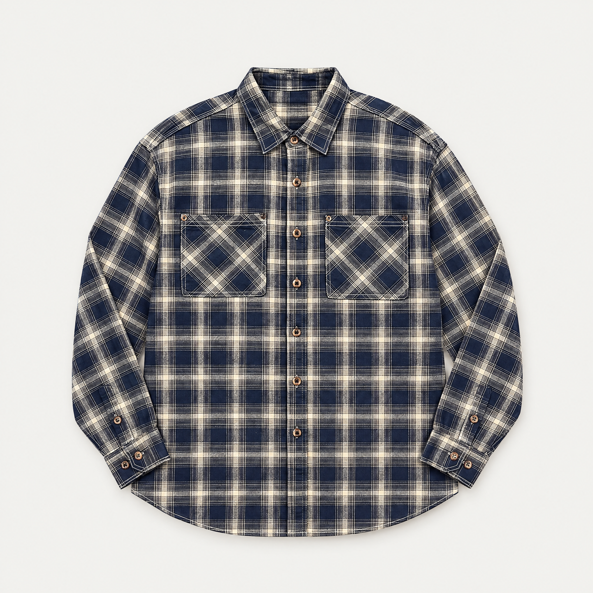 Retro Plaid Utility Overshirt
