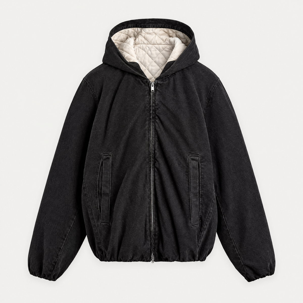 Hooded Denim Jacket