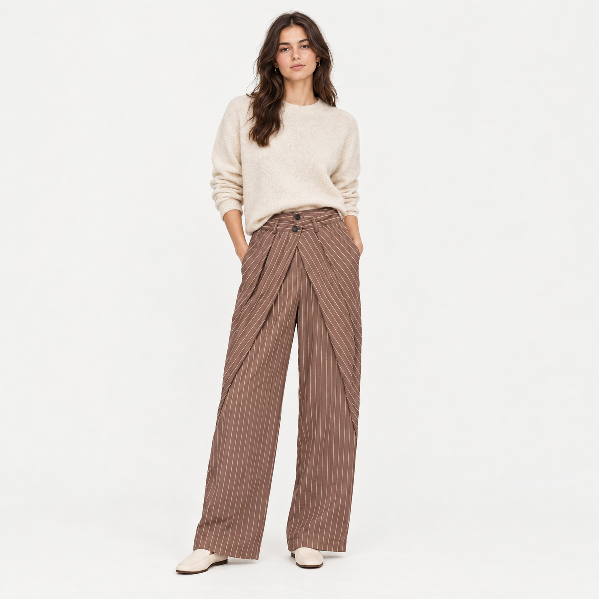 Relaxed Straight-Leg Trousers